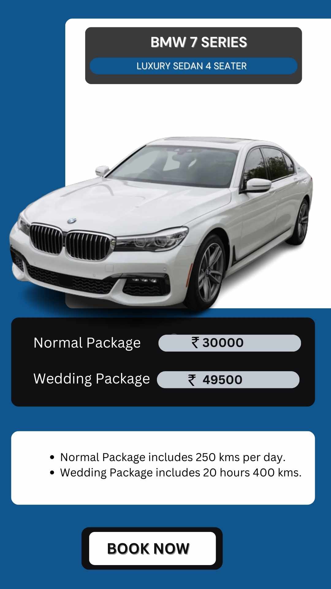 Hire BMW 7 series in Kanpur