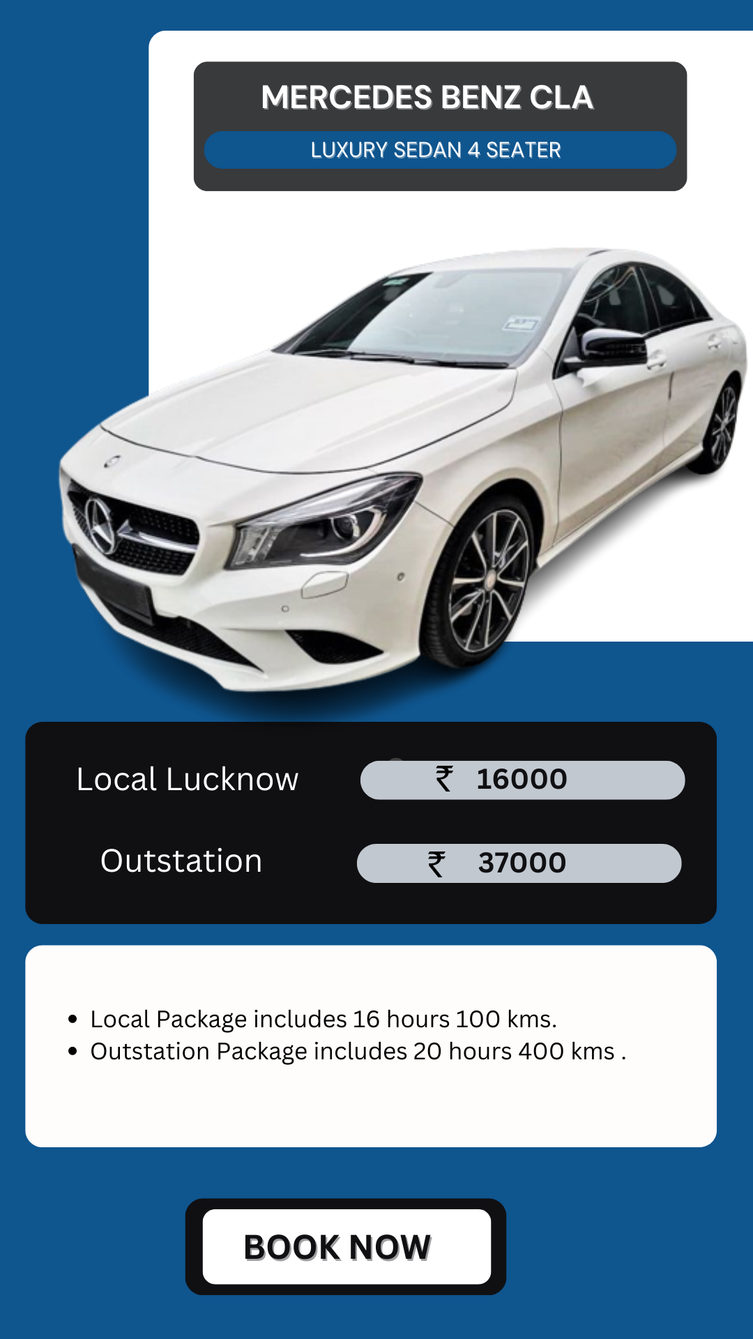 Hire Mercedes CLA for wedding