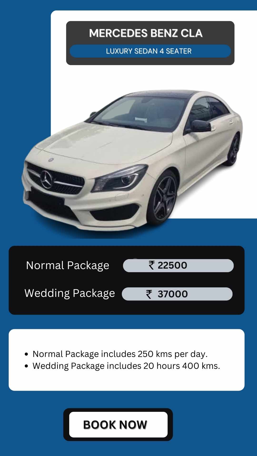Hire Mercedes CLA in Kanpur