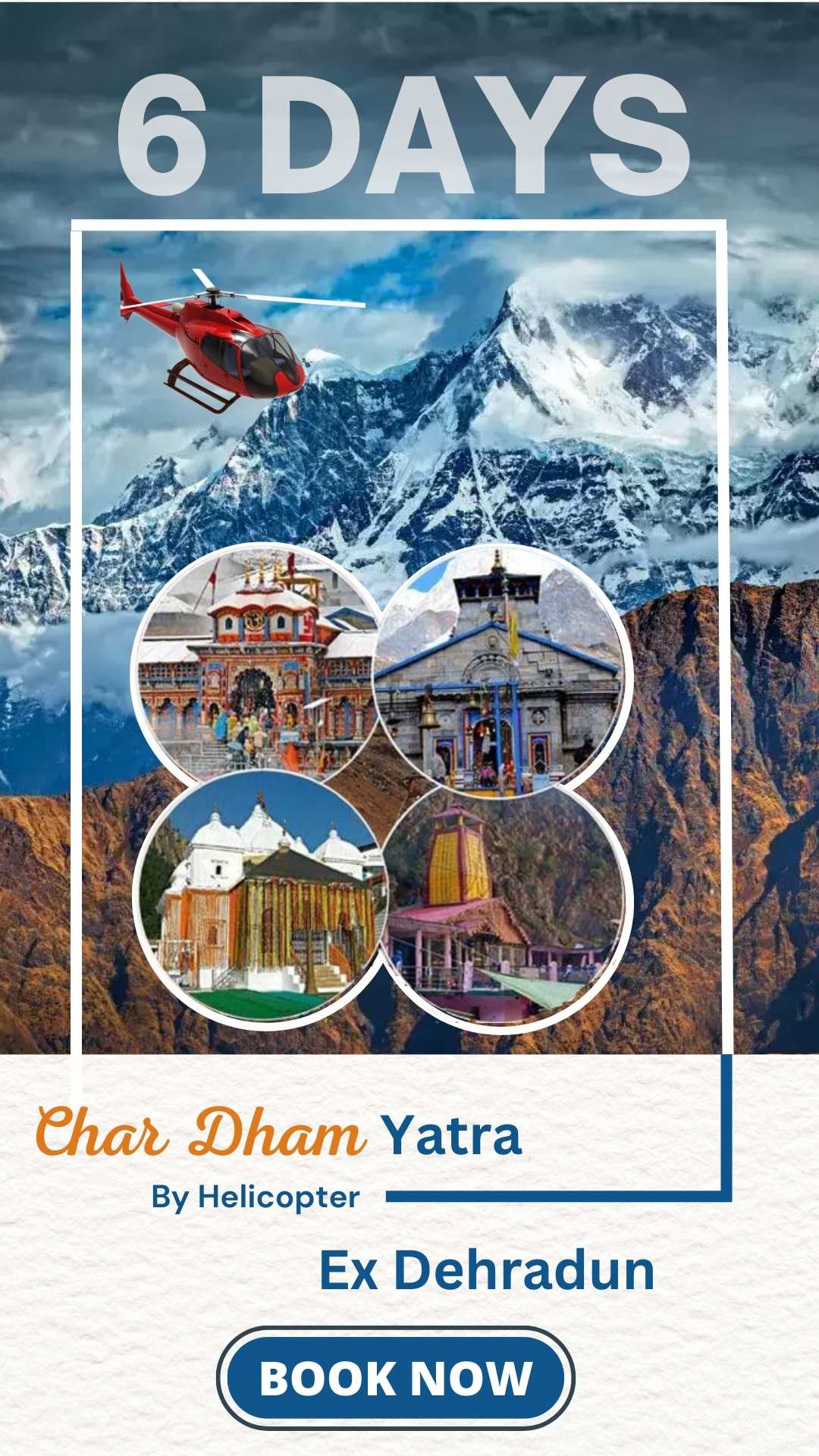Dham Yatra by Helicopter -6 days